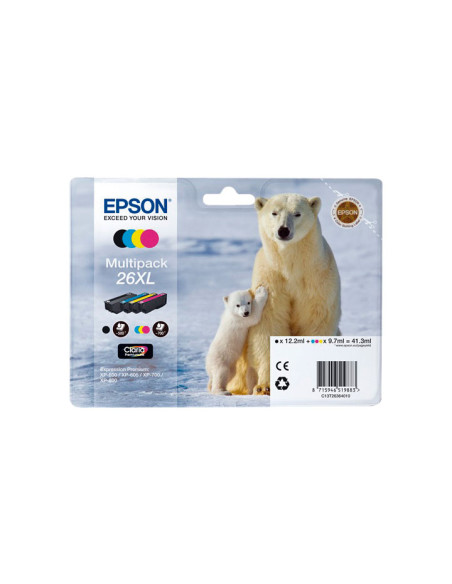CARTUCHO INKJET EPSON T263640 XP600605700800 MULTIPACK T262140 240340440