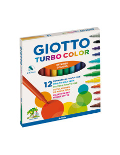 CAJA 12 ROTULADORES GIOTTO TURBO COLOR SURTIDO
