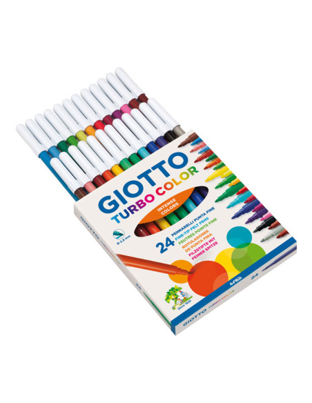 CAJA 24 ROTULADORES GIOTTO TURBO COLOR