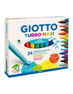 CAJA 24 ROTULADORES GIOTTO TURBO MAXI