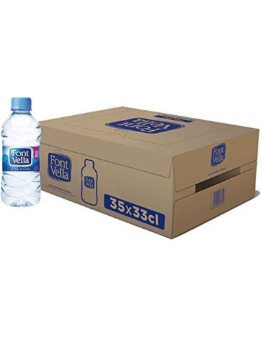 PACK 35 BOTELLAS AGUA FONT VELLA 33 cl