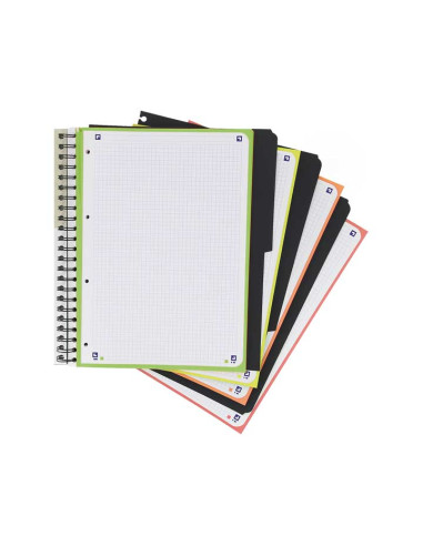 CUADERNO OXFORD EUROPEANBOOK 4 LAGOON CON 4 SEPARADORES A4 120h