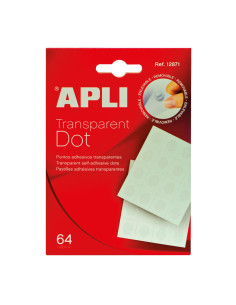 PUNTO ADHESIVO APLI TRANSPARENTE