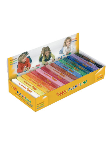 ESTUCHE 15 PASTILLAS PLASTILINA JOVI 150gr COLORES SURTIDOS