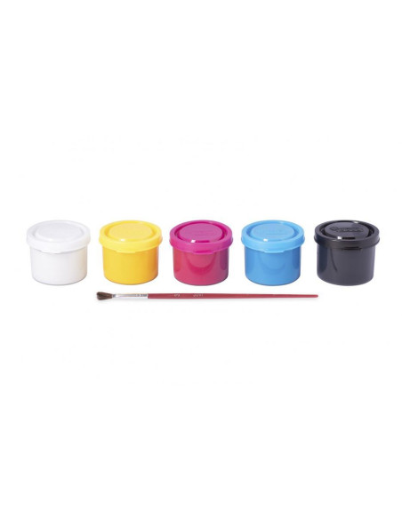 PACK 5 BOTES TÉMPERA JOVI 35ml SURTIDO  PINCEL