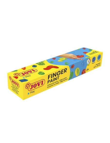 CAJA DE 5 BOTES DE PINTURA DE DEDOS JOVI 35ml