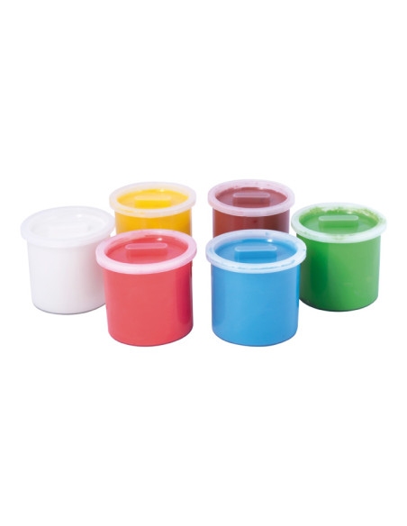 CAJA DE 6 BOTES DE PINTURA DE DEDOS JOVI 125ml
