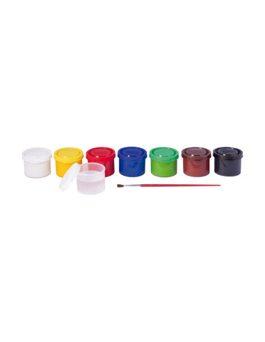 PACK 7 BOTES TÉMPERA JOVI 35ml  PINCEL
