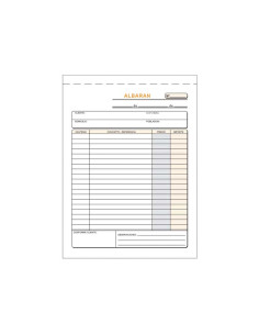 TALONARIO LOAN ALBARÁN 4 TRIPLE AUTOCOPIA CASTELLANO