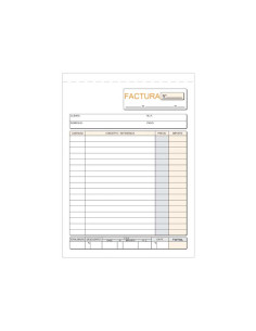 TALONARIO LOAN FACTURAS 4 DUPLICADO AUTOCOPIA CASTELLANO