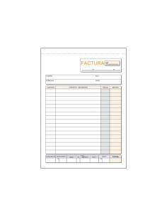 TALONARIO LOAN FACTURAS 4 SIN COPIA CASTELLANO