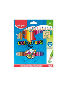 ESTUCHE 24 LÁPICES DE COLORES MAPED COLOR`PEPS