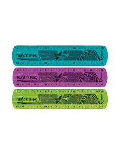 REGLA FLEXIBLE MAPED TWIST 15cm