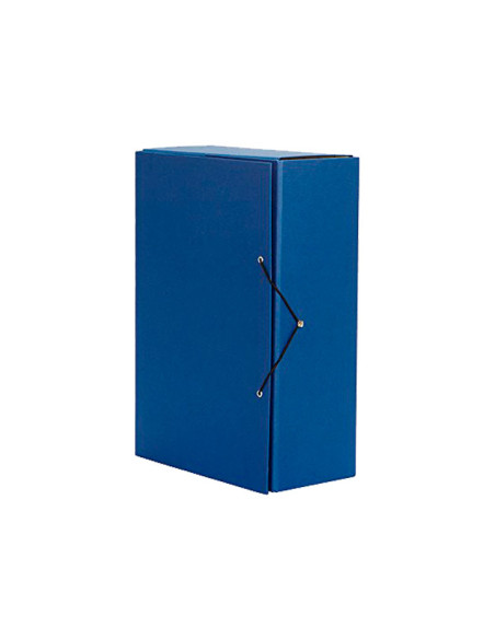 CARPETA de PROYECTOS PARDO PVC A4 GOMAS Y GANCHILLO 12 cm AZUL