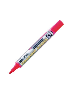 PENTEL MAXIFLO NLF50 ROTULADOR PERMANENTE PUNTA BALA ROJO