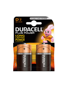 DURACELL PILAS PLUS POWER L2 DLR20 ALCALINAS D 15V PACK-2