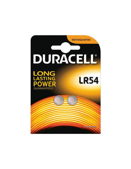DURACELL MICRO PILAS PLANAS ALCALINA 155V - LR1130 LR54 BLISTER DE 2