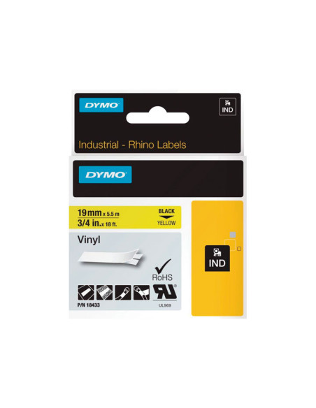 CINTA DYMO RHINO VINILO 19mm x 55m