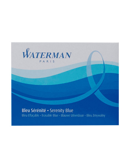 CAJA 8 RECAMBIOS WATERMAN TINTA ESTANDAR