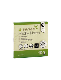 BLOC DE NOTAS A-SERIES REPOSICIONABLES 75x75mm