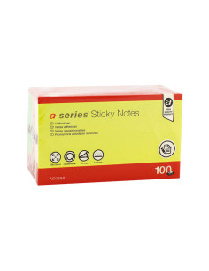 BLOC DE NOTAS A-SERIES REPOSICIONABLE NEÓN 75x125mm