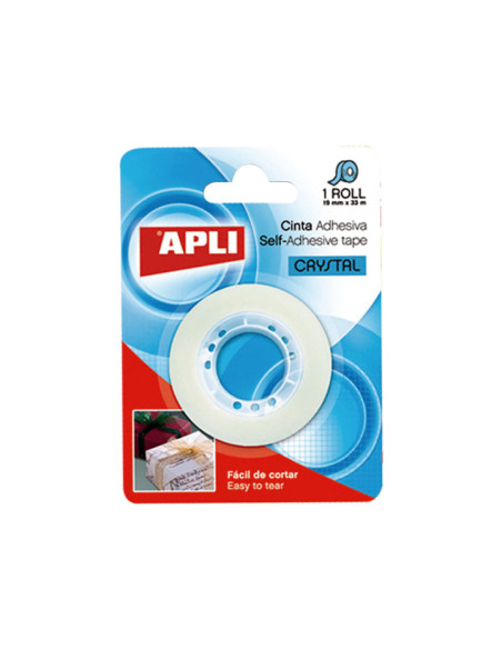 CINTA ADHESIVA APLI CRISTAL 19mm x 33m