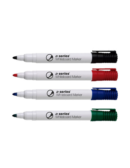 ESTUCHE 4 ROTULADORES A-SERIES PARA PIZARRA BLANCA