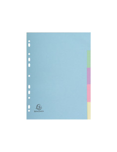 SEPARADORES EXACOMPTA 5 POSICIONES COLORES PASTEL