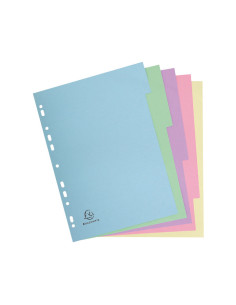 SEPARADORES EXACOMPTA 5 POSICIONES COLORES PASTEL 2