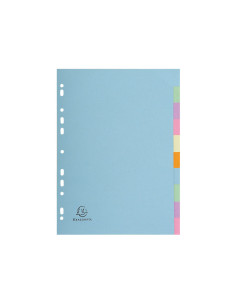 SEPARADORES EXACOMPTA 10 POSICIONES COLORES PASTEL