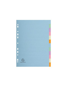 SEPARADORES EXACOMPTA 12 POSICIONES COLORES PASTEL