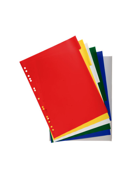 SEPARADORES EXACOMPTA PP FLEXIBLE OPACO A4 6 pestañas 11 taladros