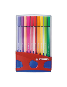 ROTULADOR FIBRA STABILO PEN 68 ESTUCHE COLOR PARADE de 20