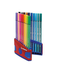 ROTULADOR FIBRA STABILO PEN 68 ESTUCHE COLOR PARADE de 20 2