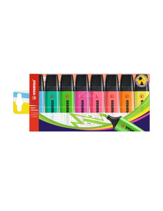ESTUCHE 8 MARCADORES FLUORESCENTES STABILO BOSS ORIGINAL