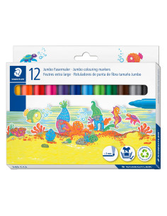 PACK 12 ROTULADORES STAEDTLER NORIS JUMBO 2