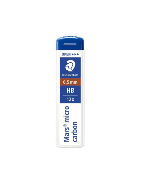TUBO 12 MINAS STAEDTLER MARS MICRO CARBON 05mm HB