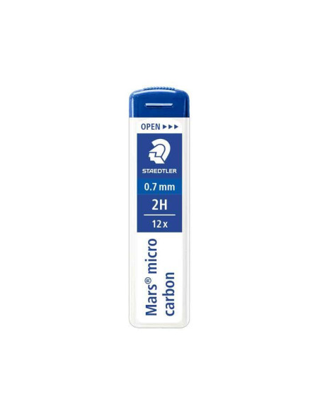 TUBO 12 MINAS STAEDTLER MARS MICRO CARBON 07mm 2H