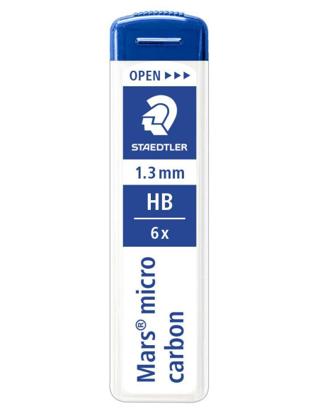 TUBO 6 MINAS STAEDTLER MARS MICRO CARBON 13mm HB