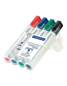 ESTUCHE 4 ROTULADORES STAEDTLER LUMOCOLOR WHITEBOARD MARKER
