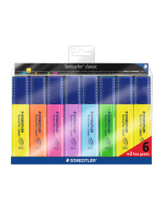 ESTUCHE 62 MARCADORES FLUORESCENTES STAEDTLER TEXTSURFER CLASSIC