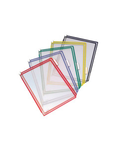 PACK 10 FUNDAS TARIFOLD CON PIVOTES COLORES SURTIDOS