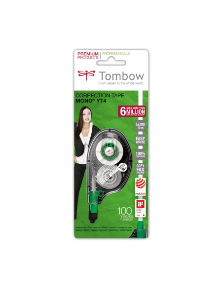 BLÍSTER CINTA CORRECTORA TOMBOW MONO CT-YSE6 42mm x 10m