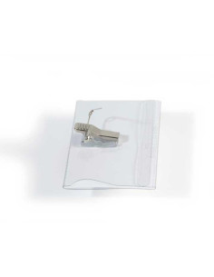 CAJA 50 FUNDAS PORTANOMBRES DURABLE CON PINZA 60x90mm 2