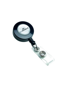 DURABLE CORDÓN EXTENSIBLE CON BOTÓN 80CM ANTRACITA -10U-