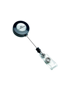 DURABLE CORDÓN EXTENSIBLE CON BOTÓN 80CM ANTRACITA -10U- 2