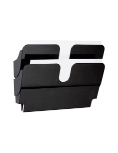 EXPOSITOR MURAL DURABLE FLEXIPLUS A4 HORIZONTAL 2 COMPARTIMENTOS