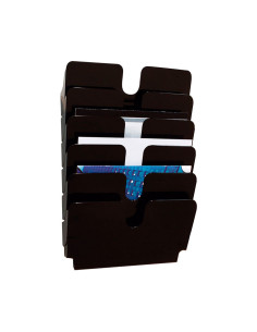 EXPOSITOR MURAL DURABLE FLEXIPLUS A4 HORIZONTAL 6 COMPARTIMENTOS
