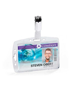 CAJA 25 IDENTIFICADORES DURABLE RÍGIDOS CON PINZA