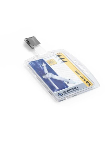CAJA 25 IDENTIFICADORES DURABLE RÍGIDOS CON PINZA